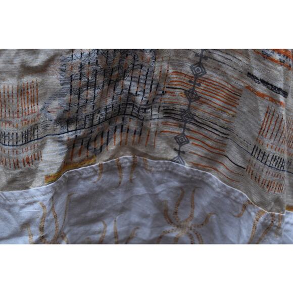 Eclectia Patchwork Linen Tunic Dress – Size M – Natural Fabrics - Picture 4 of 5